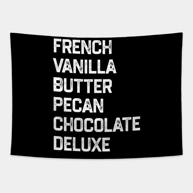 French Vanilla Butter Pecan Chocolate Deluxe Tapestry by YastiMineka