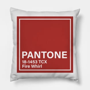 pantone 18-1453 TCX Fire Whirl Pillow