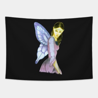 Fluttering Fairy- Light Blue Tapestry