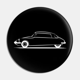 Citroen DS 19 White Pin