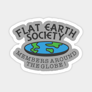 Flat Earth Society - Members Around The Globe Magnet