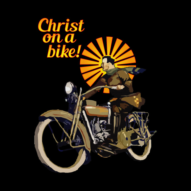 Christ on a Bike - Christ - Phone Case