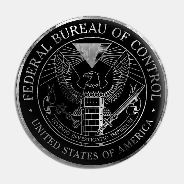 Federal Bureau of Control White Pin by Manoss