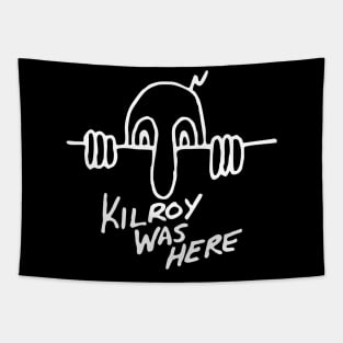 Kilroy Was Here Tapestry