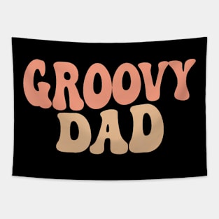 Groovy Dad Father Birthday Matching Family Party Tapestry