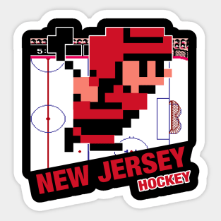 Vintage Hockey Puck - Devils (Red) - New Jersey Devils - Sticker