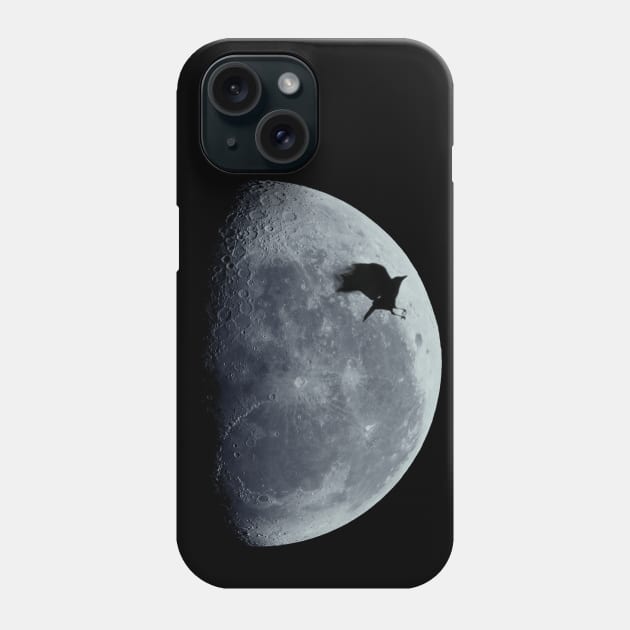 Half Moon and Crow Phone Case by DyrkWyst