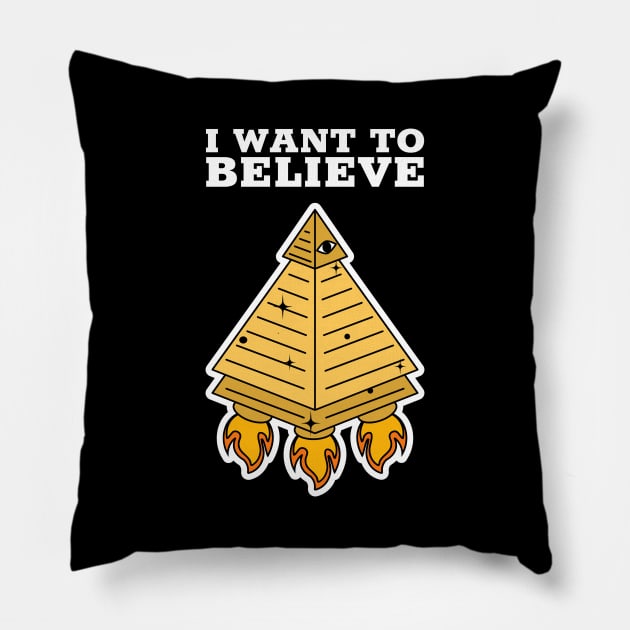 I Want To Believe Design Pillow by ArtPace