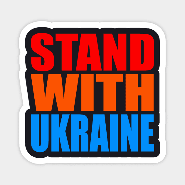 Stand with Ukraine Magnet by Evergreen Tee