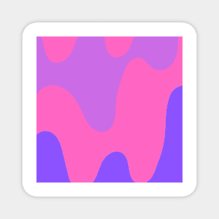 Abstract purple and pink swirl pattern Magnet