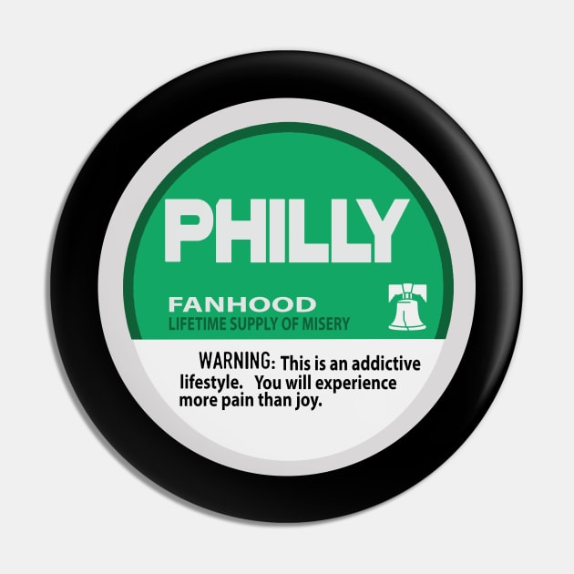 Philly Fan Hood Pin by Philly Drinkers