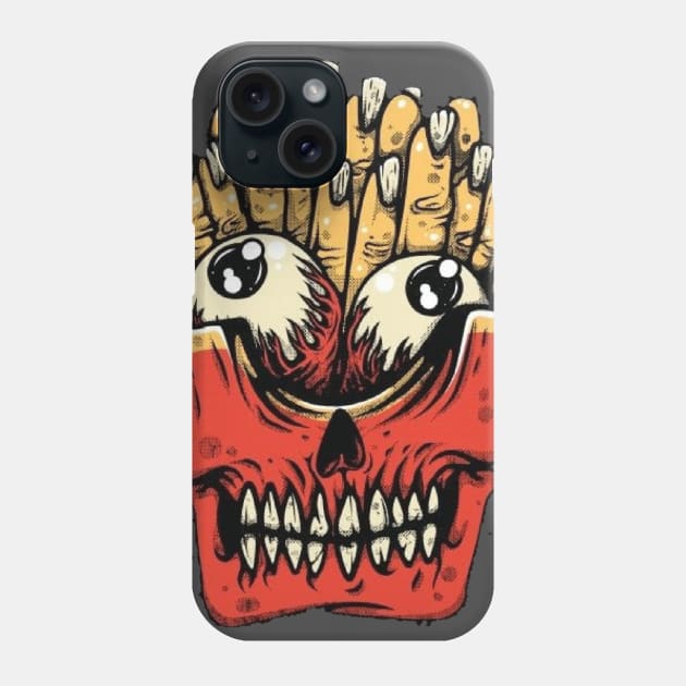 CREEPY FINGER FRIES Phone Case by Unikk.clo