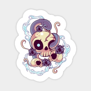 Skull Snake Kawaii Magnet