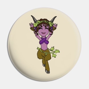 Dancing Female Satyr Playing Flute Girl CHIBI SD MONSTER GIRLS Series I Pin