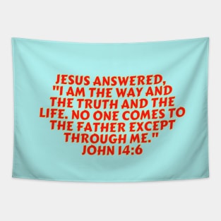 Bible Verse John 14:6 Tapestry