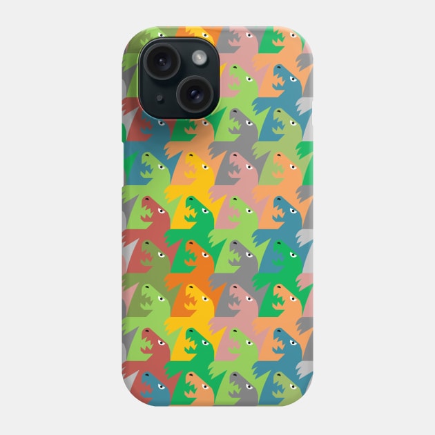 Dinosaur Tessellation Phone Case by inotyler