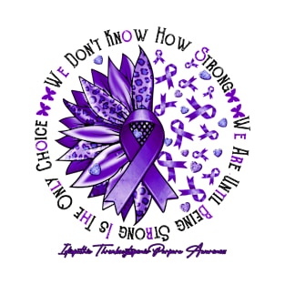 Idiopathic Thrombocytopenic Purpura Awareness - Sunflower Leopard warrior T-Shirt