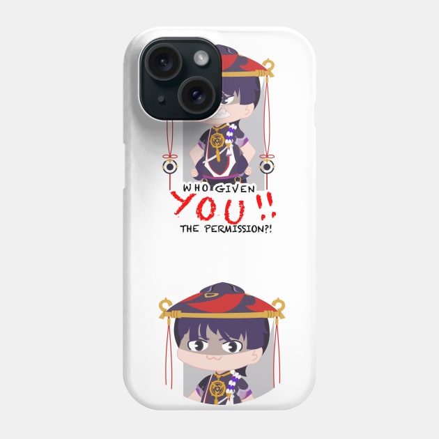 Scaramouche_ emotes stickers Phone Case by Petites Choses