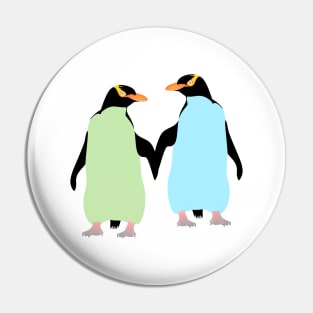 Gay Pride Penguins Pin