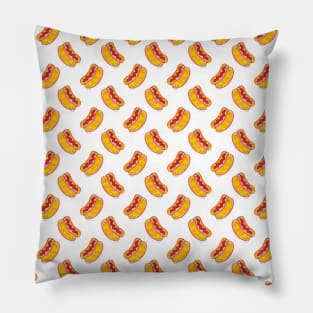 Hotdog Pattern Pillow