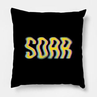 soar - distortion type Pillow