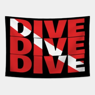 Scuba Dive Flag T For Divers Tapestry