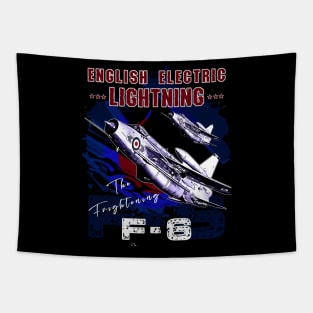 English Electric Lightning F-6 British Vintage Fighter Jet Tapestry