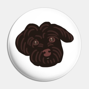 Cute Dark Chocolate Color Maltipoo Pin