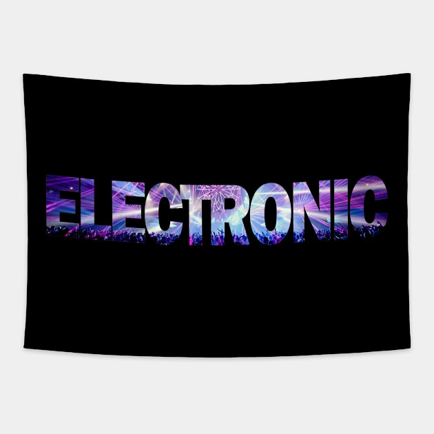 Electronic Music Tapestry by RainingSpiders