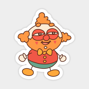 Cute Clown Doodle Magnet