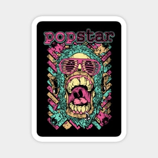 monkey popstar Magnet