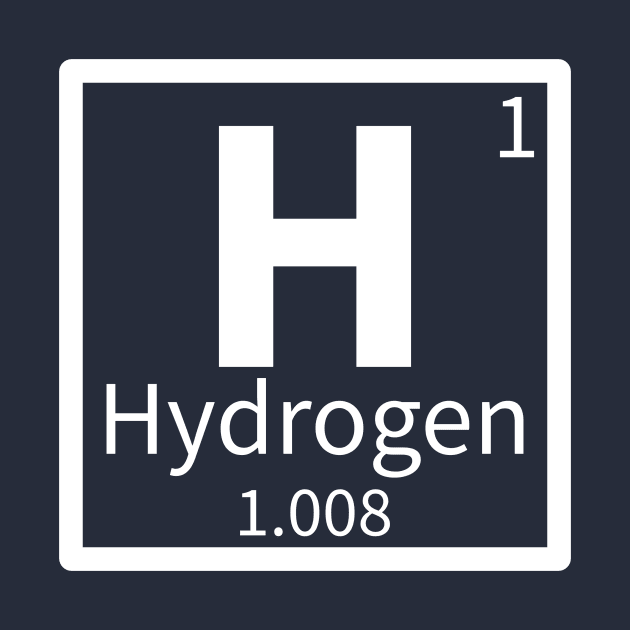 Hydrogen — Periodic Table Element 1 by periodicimprints