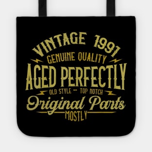 Vintage 1991 29th Birthday 29 Years Old Gift Tote