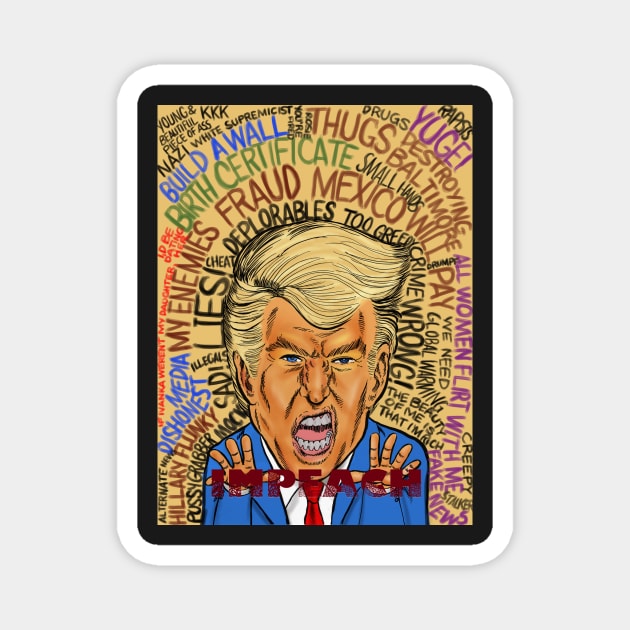 Impeach Trump Magnet by YREStudios