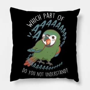 Severe Macaw Aaaa Pillow