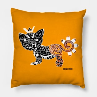 negative earth cougar ecopop Pillow