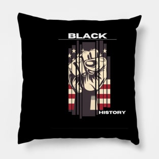 Black History Fist Pillow