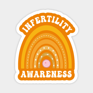 In April We Wear Orange Infertility Awareness Week Retro Magnet