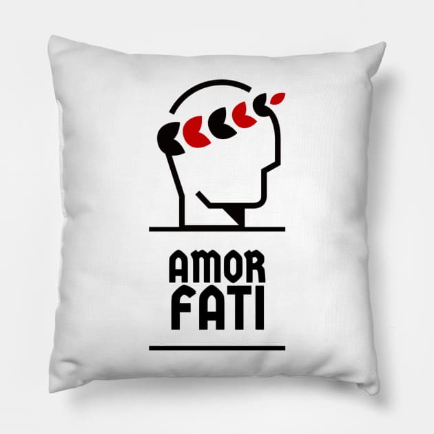 AMOR FATI (STOIC MINDSET) Pillow by Rules of the mind