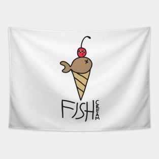 Fish Cream Tapestry