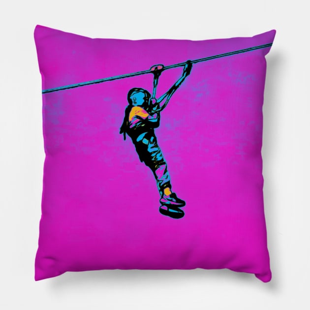 My First Zipline Ride!- Ziplining Pillow by Highseller