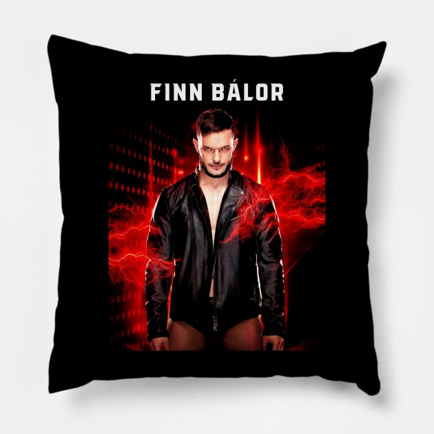 Finn Balor Pillow by Crystal and Diamond