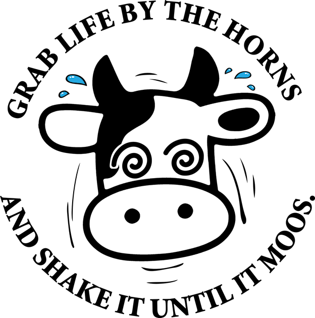 Grab life by horns and shake it! Kids T-Shirt by Your Friendly Neighborhood Monkey