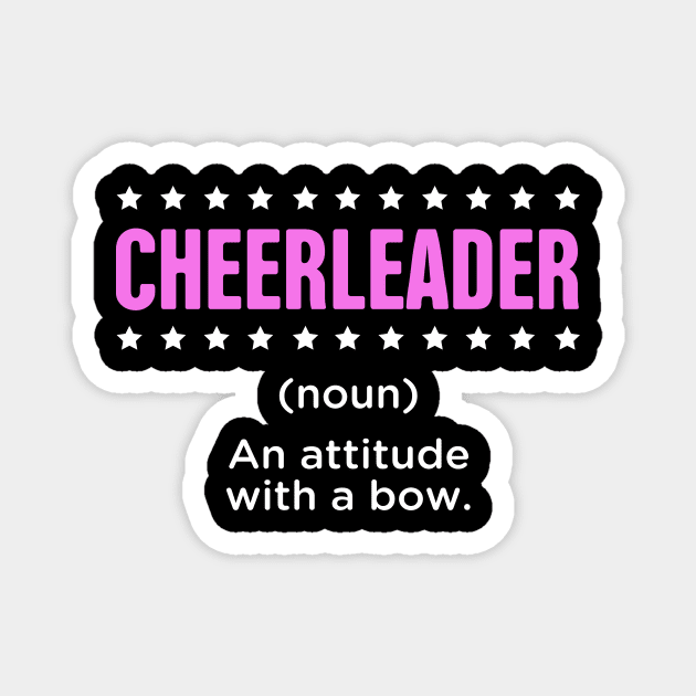 Cute Definition | Funny Cheerleading Cheerleader Magnet by Wizardmode