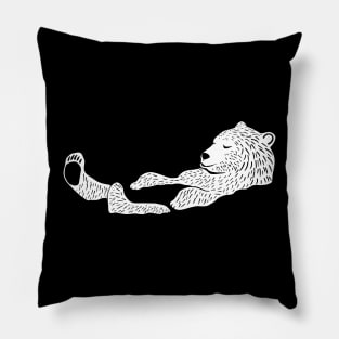 Bathing bear Pillow