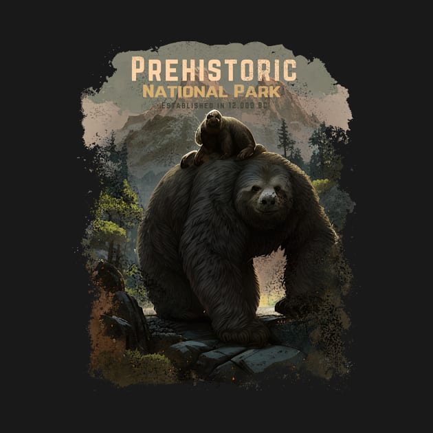 Prehistoric National Park - Giant Sloths by HideTheInsanity