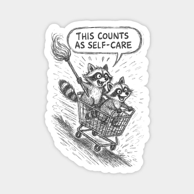 This Counts as Self-Care Magnet by Designed By Marty