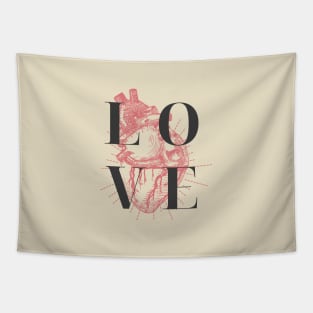 Heart Love Valentines Tapestry