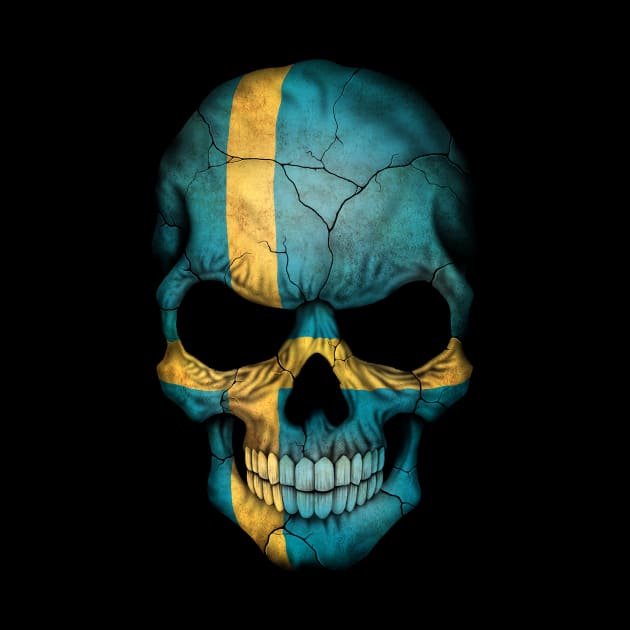 Swedish Flag Skull by jeffbartels