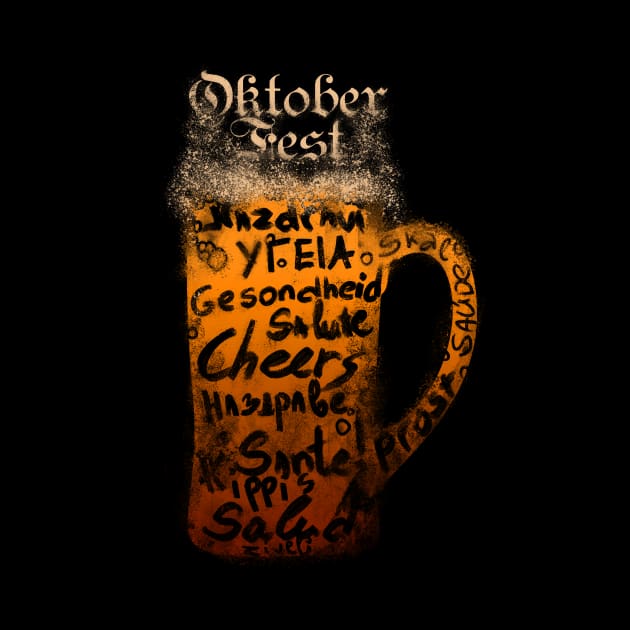 Oktoberfest Cheers Beer by Sacrilence